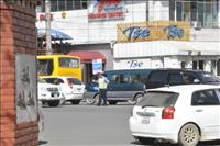 Trafiken �r kaotisk