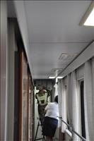 Framme vid den gr�nsen till Kina. H�r plockar man bort luckor f�r tullkontroll