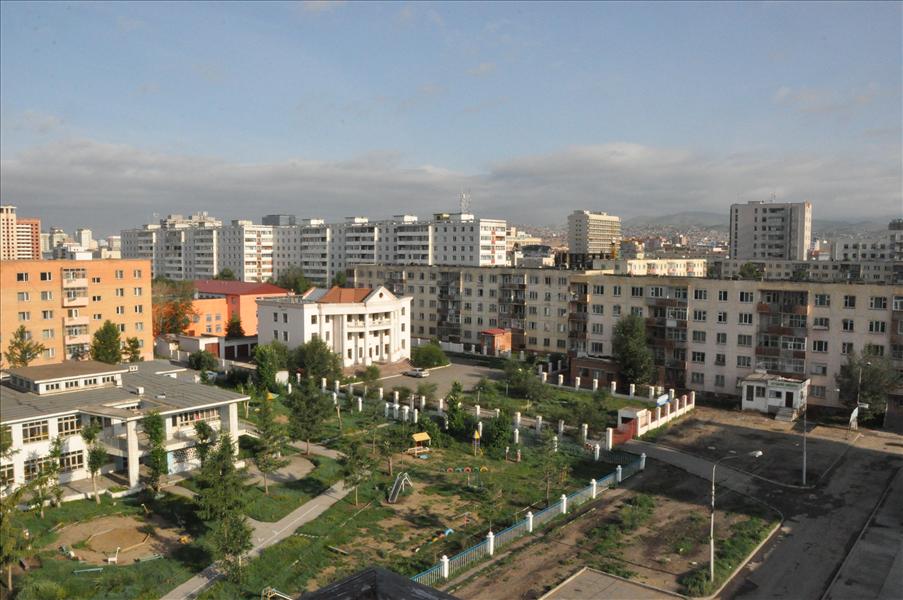 Utsikt fr�n hotellf�nstret