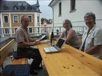 Planeringsdags mit wein