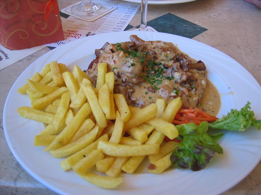 ...sedan en schnitzel