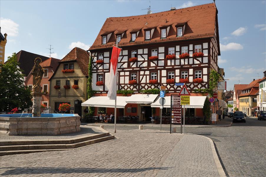Hotell Behringer i Volkach d�r familjen Skoglund bor